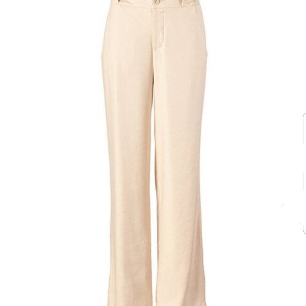 Cabi beige straight leg dress pants